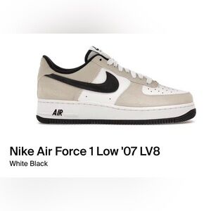 Nike Air Force 1 '07 LV8 in White and Black